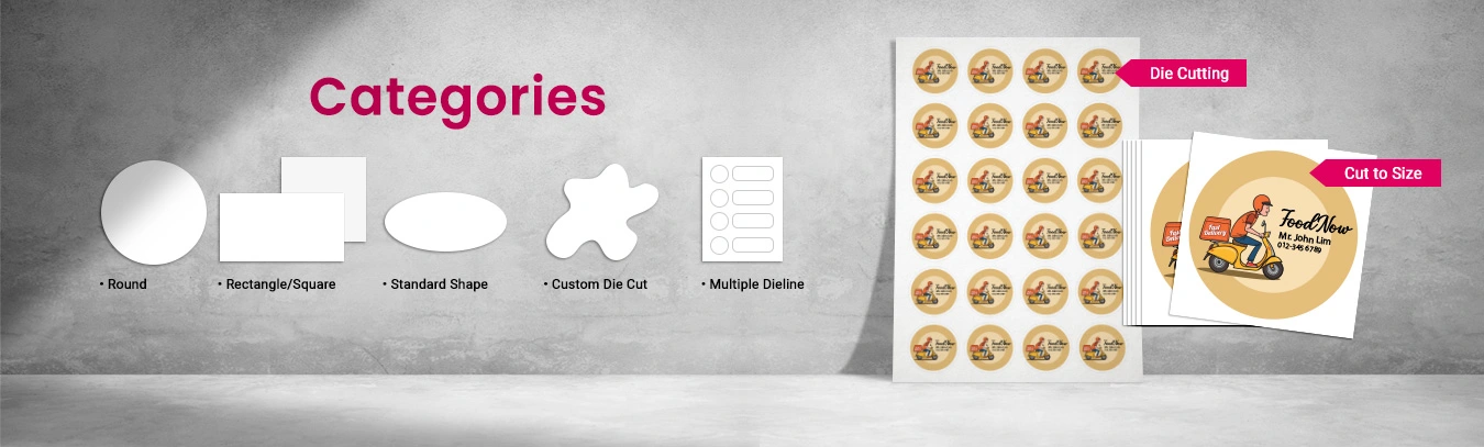 pelekat percetakan dalam talian excard malaysia